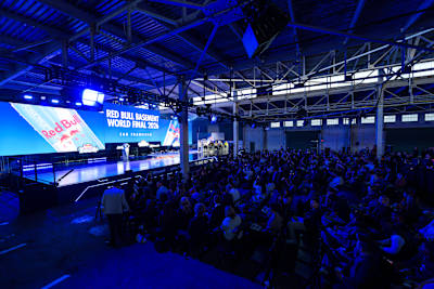 A view of the Red Bull Basement World Final stage in San Francisco, California, USA on June 3, 2026.