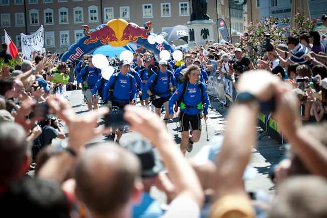 Race start in Salzburg, Austria