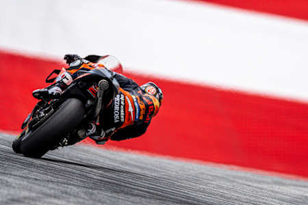 Dani Pedrosa rides for Red Bull KTM Factory Racing during the MotoGP World Championship in Spielberg, Austria
