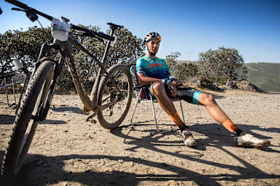 Tiago Ferreira is seen during the 24H Climb in São Pedro do Sul, Portugal on July 22, 2020