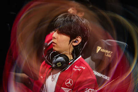 DH of T1 is seen on stage during VALORANT Champions Paris Group Stage Day 10 at Les Arènes de Grand Paris Sud on September 22, 2025 in Paris, France.