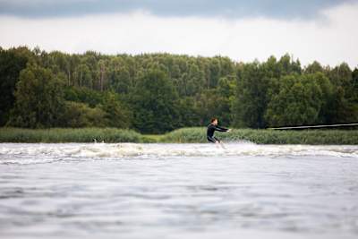 Bilal Wahib at his Wakey Wakey wakeboard workshop at Zeewolde