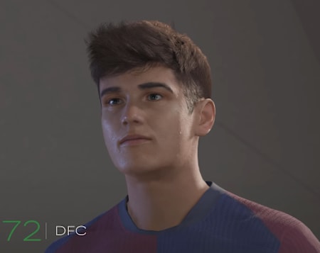 El futbolista español Pau Cubarsí es una de las pepitas a reclutar en defensa en EA Sports FC 25.