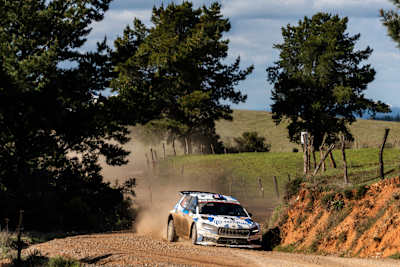 Taylor Gill remained on track for a maiden WRC2 podium