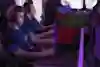 An image of players at the Rise of Azshara raid at the Red Bull Gaming Sphere.