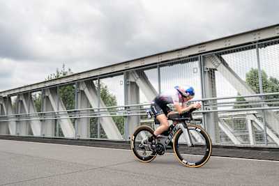 Lucy Charles-Barclay is seen training in London, England on July 14, 2021.