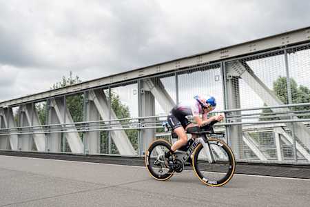 Lucy Charles-Barclay is seen training in London, England on July 14, 2021.