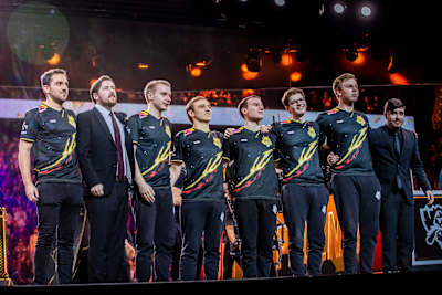 G2 Esports as seen during the League of Legends World Championship Final in Paris, France on November 11, 2019.