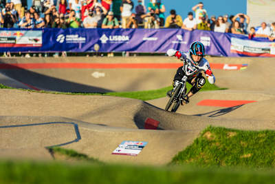 Philip Schaub alla Red Bull UCI Pump Track World Championships 2021 a Lisbon in Portugalm il 17 ottobre.