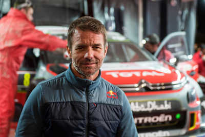 Sébastian Loeb (FRA) poses for a portrait during the FIA World Rally Championship in Deeside, Great Britain on October 27, 2017