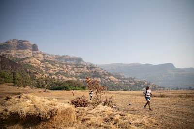 Trail runners participate in Deccan Ultra in the Western Ghats of India.