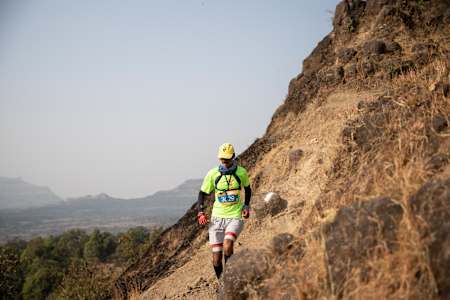 Trail runners participate in Deccan Ultra in the Western Ghats of India.