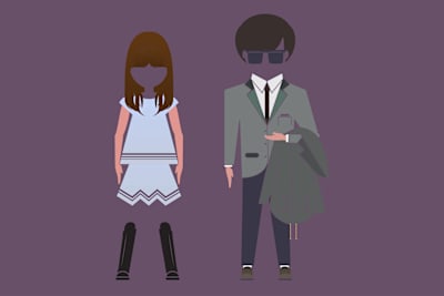 Ilustración de la moda que llevaban los Mods originales en la década de 1960 en el Reino Unido.