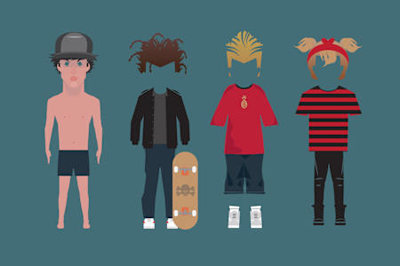 The US hardcore and straight-edge scene, always tied up in skateboarding and clad in suitable clothes from thrashing the streets, eventually gave way to poppier, sillier skate and pop punk.