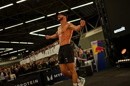 Alexander Roncevic visto durante el Elite 15 en el Hyrox Major en Ámsterdam, Países Bajos, el 10 de octubre de 2024.