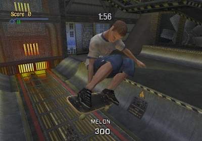 Una captura de pantalla de Tony Hawk's Pro Skater 3.