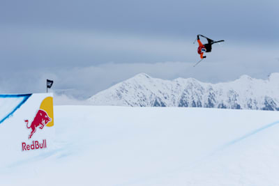 Fabian Boesch performs at the Laax Open in Laax, Switzerland on January 19, 2023.  