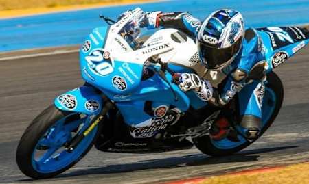 Diogo Moreira at Interlago Circuit in his season in road racing