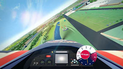 A screenshot of the Red Bull Air Race LIVE VR in 2018