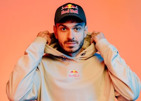 Tarik 'tarik' Çelik poses for a portrait at the Red Bull Headquaters in Santa Monica, California, on January 11, 2024.