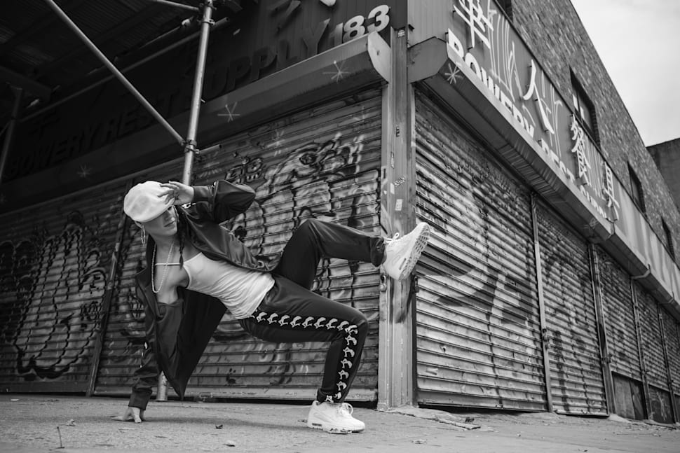 Jazzy Jes posa para un retrato en el Red Bull BC One New York Cypher, durante el 40 aniversario de la Rock Steady Crew, en la ciudad de Nueva York, EEUU, el 29 de julio de 2017.