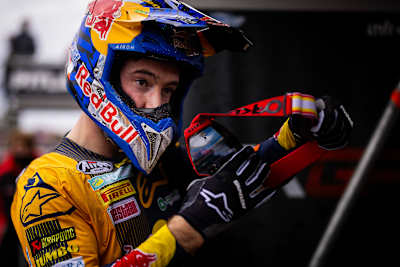Jeffrey Herlings tijdens FIM MXGP Motocross World Championship in Mantova
