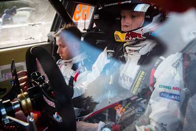 Kalle Rovanpera vom Team Toyota Gazoo Racing WRT an Tag 3 der Rallye-Weltmeisterschaft Schweden in Torsby, Schweden, am 15. Februar 2020.