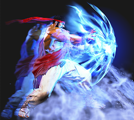 A screengrab of Ryu in Street Fighter 6. 