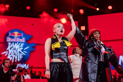 Waackxxxy finds out that she won Red Bull Dance Your Style