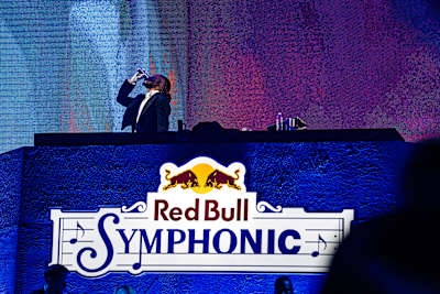 Metro Boomin in action at Red Bull Symphonic in Los Angeles.