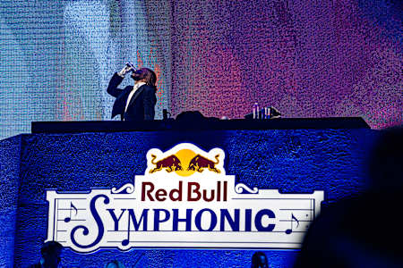 Metro Boomin in action at Red Bull Symphonic in Los Angeles.