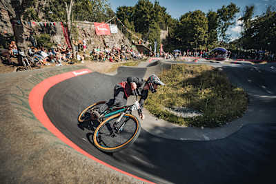 Participant at the Red Bull UCI Pump Track World Championship Qualifier in Edinburgh, Scotland.