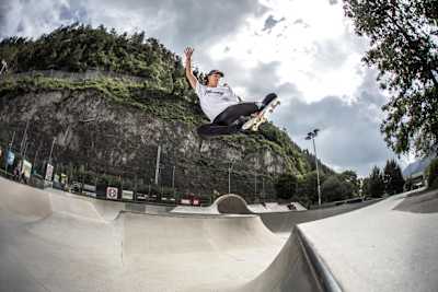 Danny León im Brixlegger Cradle Skatepark