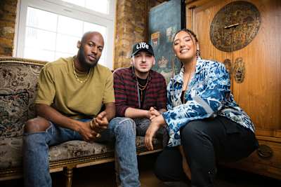 A photo of Tiffany Calver (right) with Kadiata and Shin – contestants in The Cut.