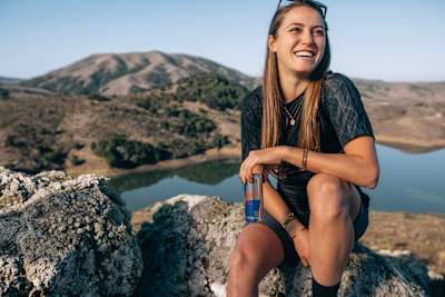 Kate Courtney poses for a portrait while filming her Discover Your Wiiings video in Nicasio, CA, USA on November 15, 2020.