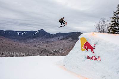 Benny Milam at the Red Bull Slide-In Tour at Loon Mountain in Lincoln, NH