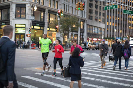 Los días previos los runners toman las calles