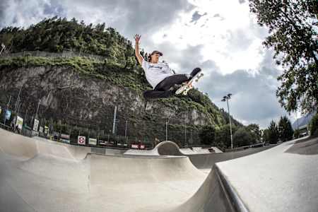 Danny León im Brixlegger Cradle Skatepark