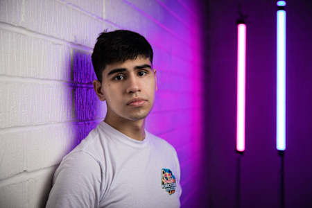 Patrick Ponce poses for a portrait in London, United Kingdom on November 30, 2021.