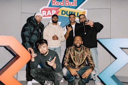 Fero47, Azzi Memo, Bojan & Anonym mit Essow und Asadjohn in den Red Bull Music Studios Berlin