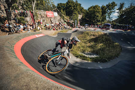 Participant at the Red Bull UCI Pump Track World Championship Qualifier in Edinburgh, Scotland.