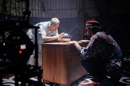 Red Bull BC One Cypher Teaser with B-Boy Amir Backstage in Almaty, Kazakhstan on May 10, 2022. 