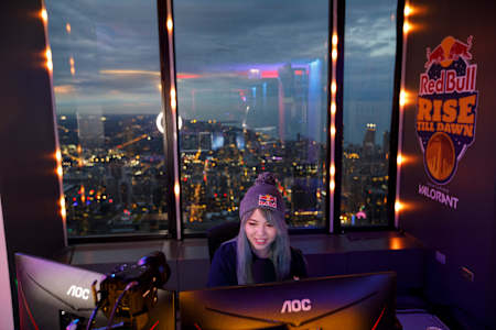 Tiffany 'Tiffae' Hsu competes at Red Bull Rise Till Dawn in Chicago, Illinois, USA, on June 11, 2022. 