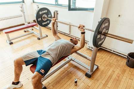 Martin Sinkovic während seiner Trainingseinheit am Jarun-See in Zagreb, Kroatien, am 28. Juli 2020. 