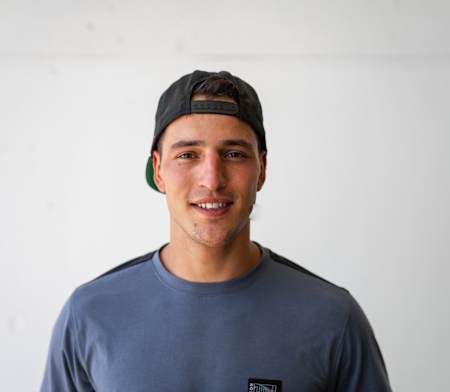 Retrato del atleta de MTB Miguel Guerrero. 