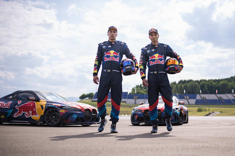 Οι Red Bull Driftbrothers Elias και Joe Hountondji με τις BMW τους στο Red Bull Ring της Αυστρίας
