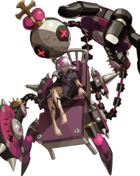 Ein junger Mann, auf einem Bett, welches mechanische Arme hat