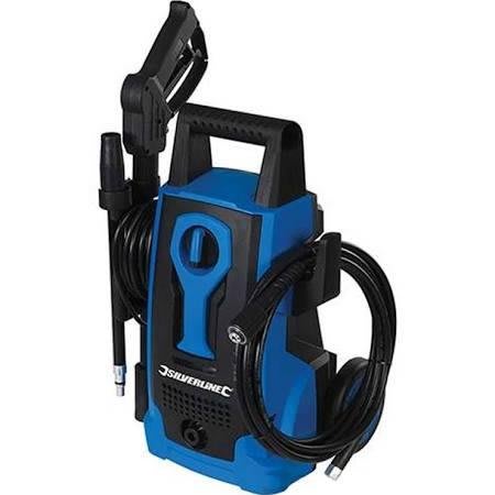 The Silverline Compact Pressure Washer for bikes.