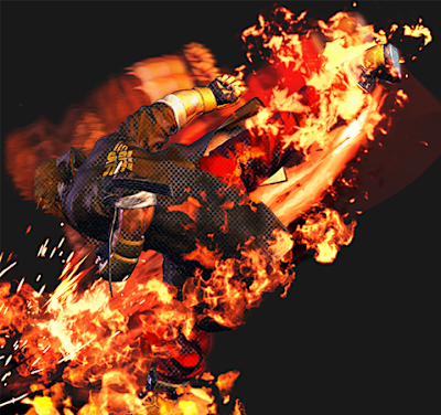 Ken's Dragonlash Flame 1 in Street Fighter 6. 