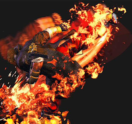 Ken's Dragonlash Flame 1 in Street Fighter 6. 